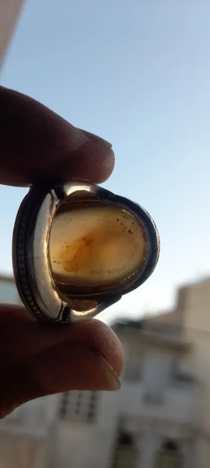 انگشترعقیق یمنی شن دار دُرشت تراش عبدالرزاقی|جواهرات|ورامین, ورامین|دیوار