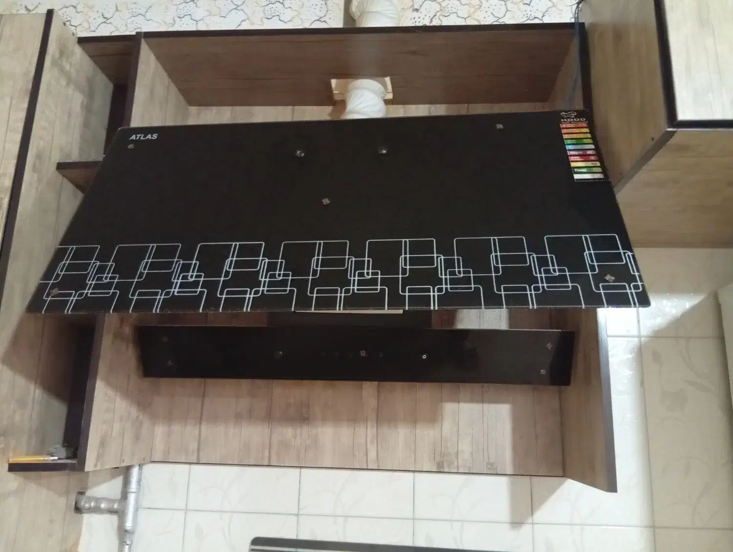 هود لمسی و کنترل دار شیشه ای|هود|سرعین, |دیوار