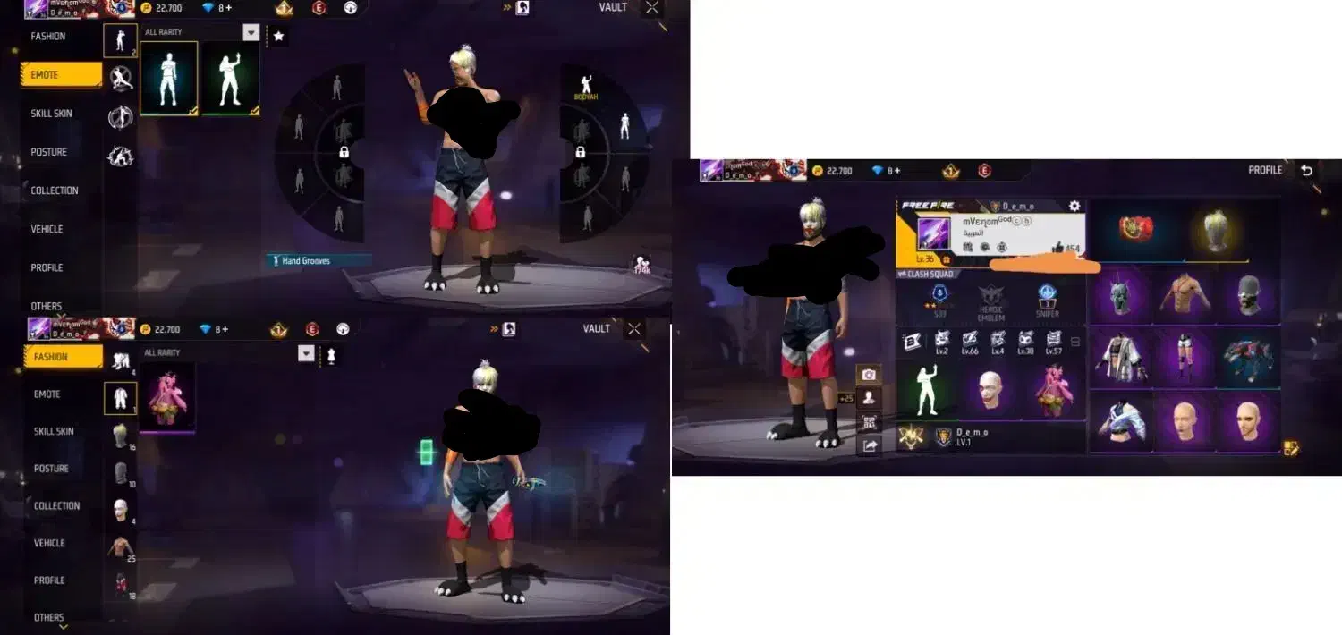 اکانت فری فایر|کنسول، بازی ویدئویی و آنلاین|کرمانشاه, |دیوار