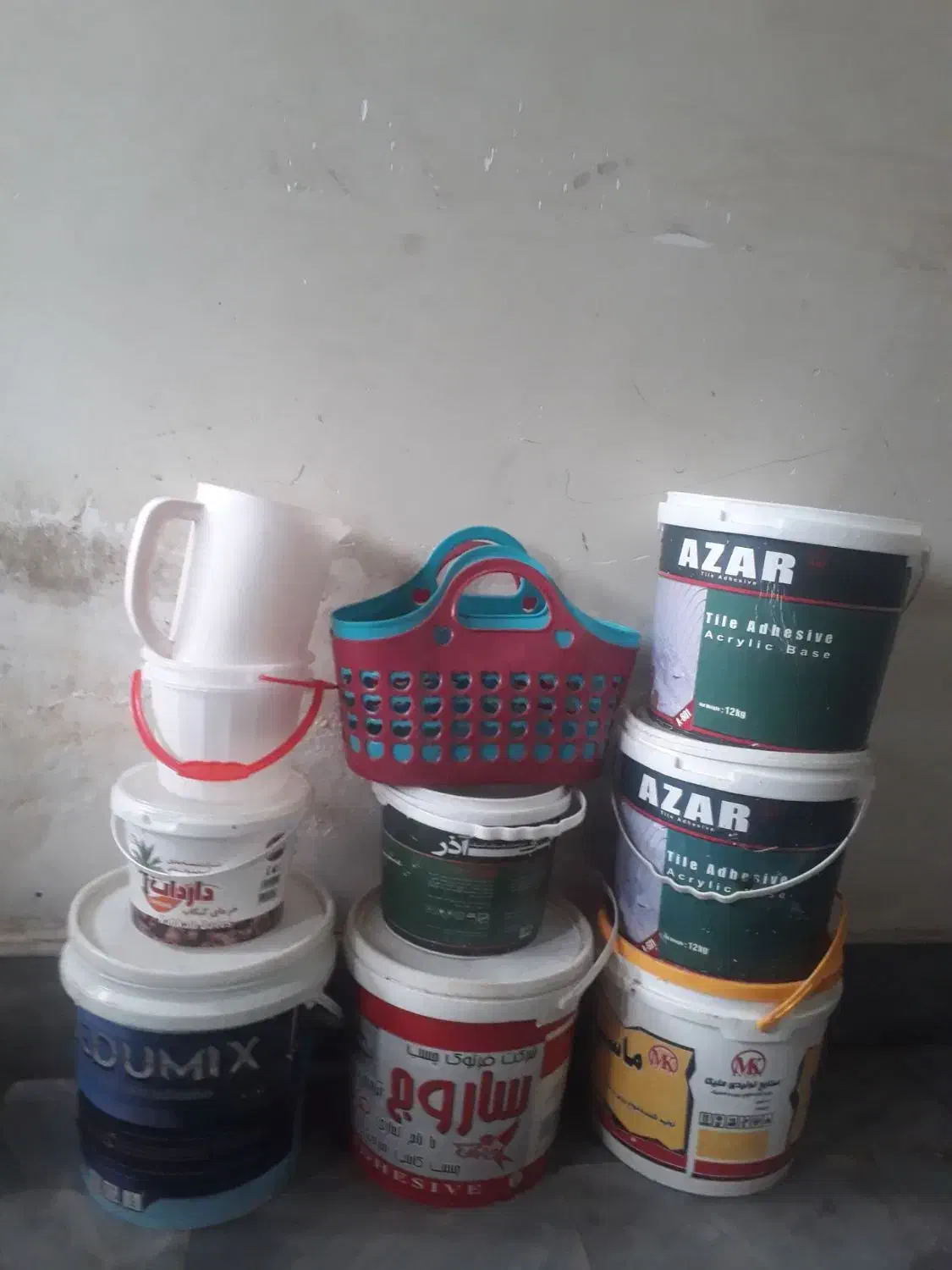 سطل و دبه|ظروف نگهدارنده، پلاستیکی، یک‌بارمصرف|ارومیه, |دیوار