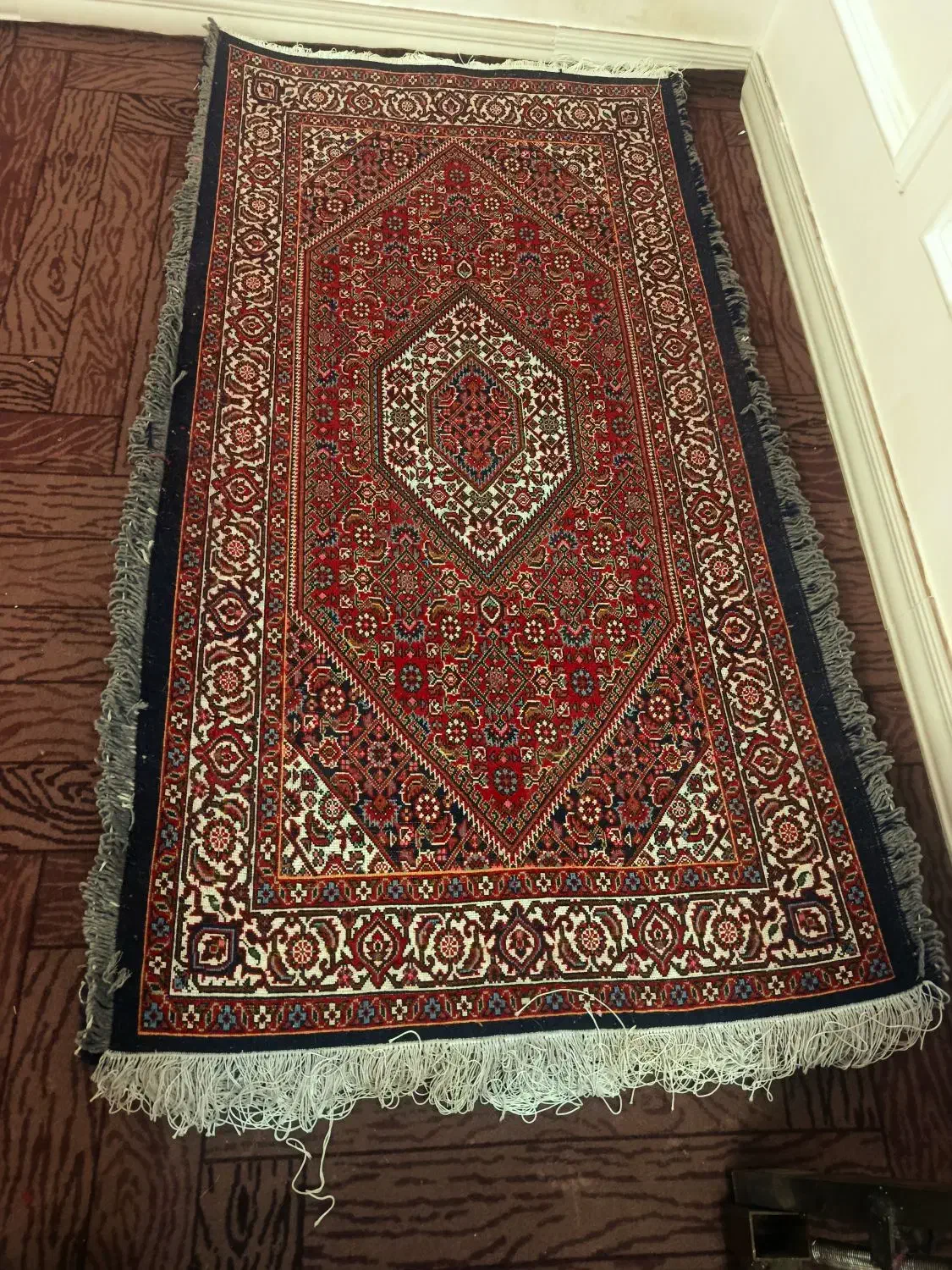 دست بافت ریز ماهی افشار|فرش|ایجرود, |دیوار