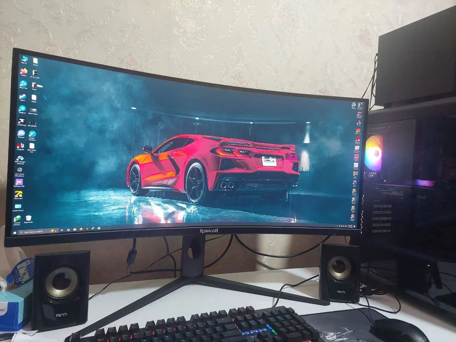 مانیتور ۳۴اینچ گیمینگ رددراگون 180hz|قطعات و لوازم جانبی رایانه|اهواز, کوی جانبازان(دانش)|دیوار