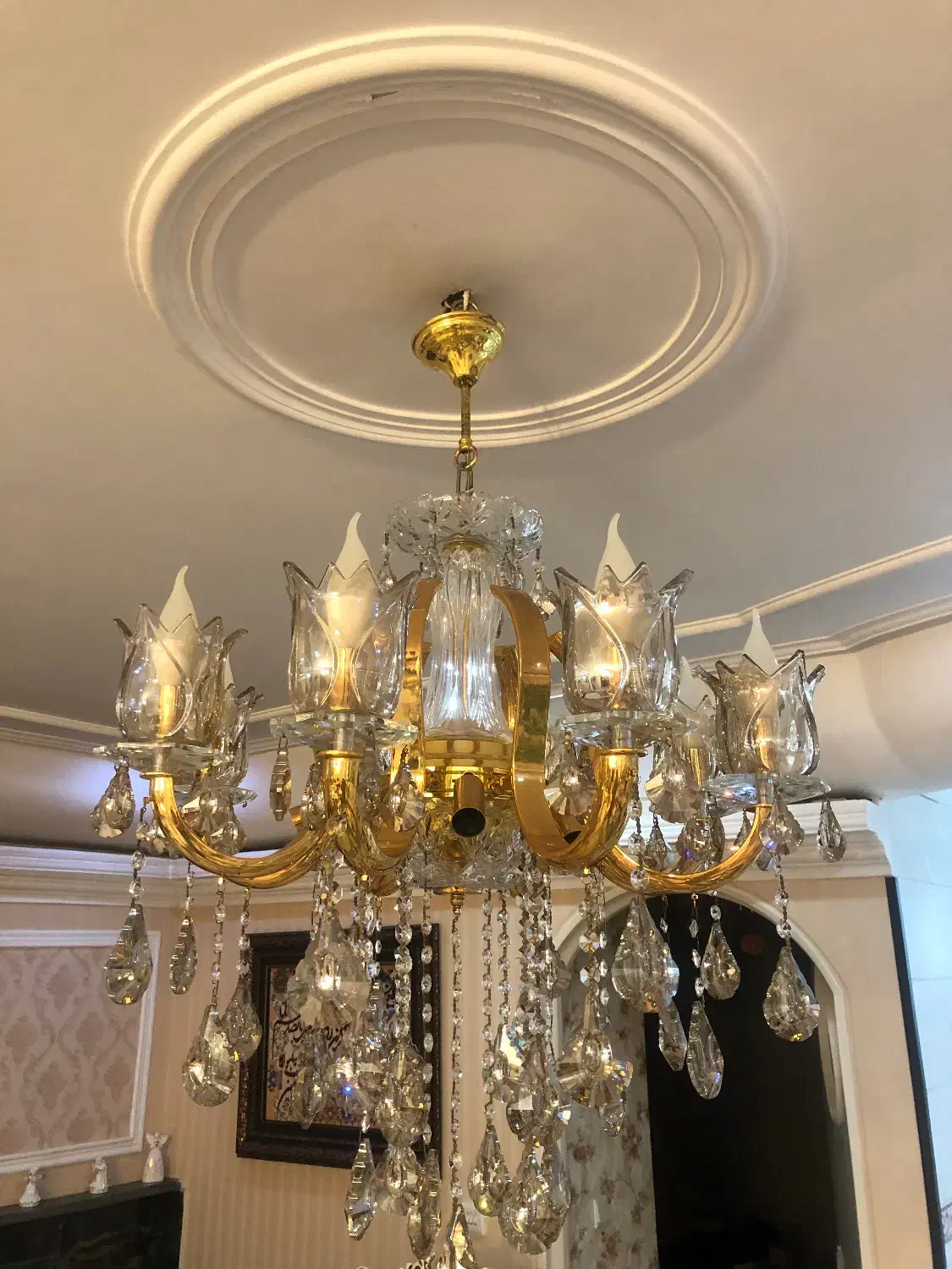 لوستر|لوستر و چراغ آویز|تهران, درب دوم|دیوار