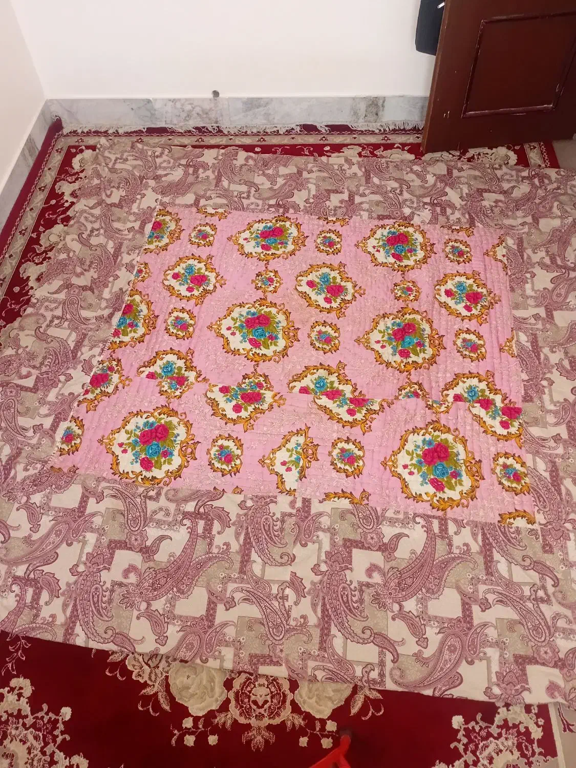 لحاف کرسی پنبه ای|رختخواب، بالش، پتو|بیرجند, |دیوار