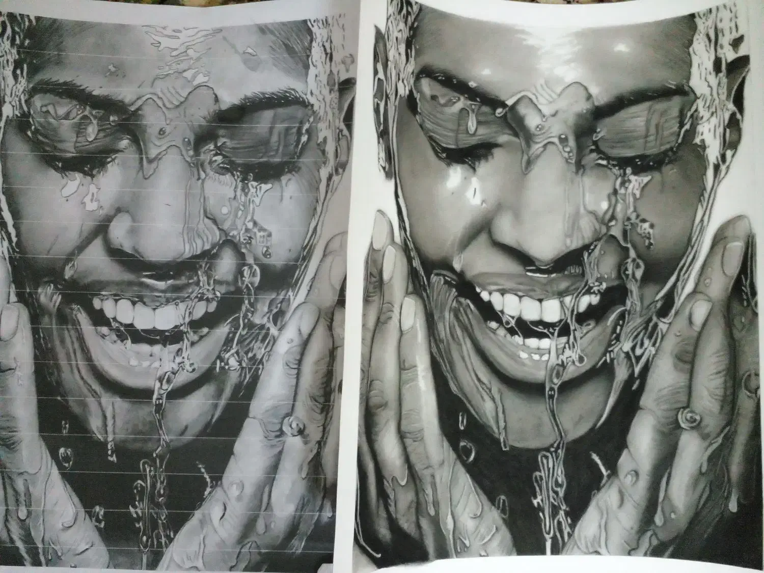 طراحی چهره سبک رئال|تابلو، نقاشی، عکس|بیرجند, |دیوار