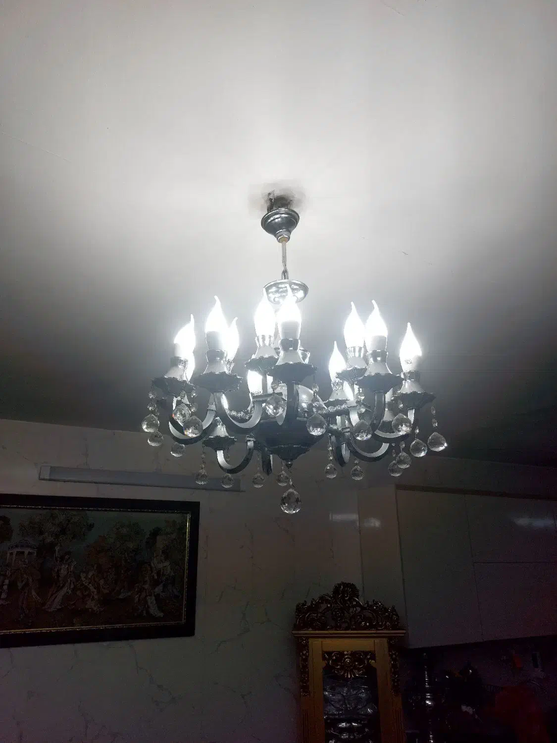 لوستر|لوستر و چراغ آویز|مشهد, تبادکان|دیوار