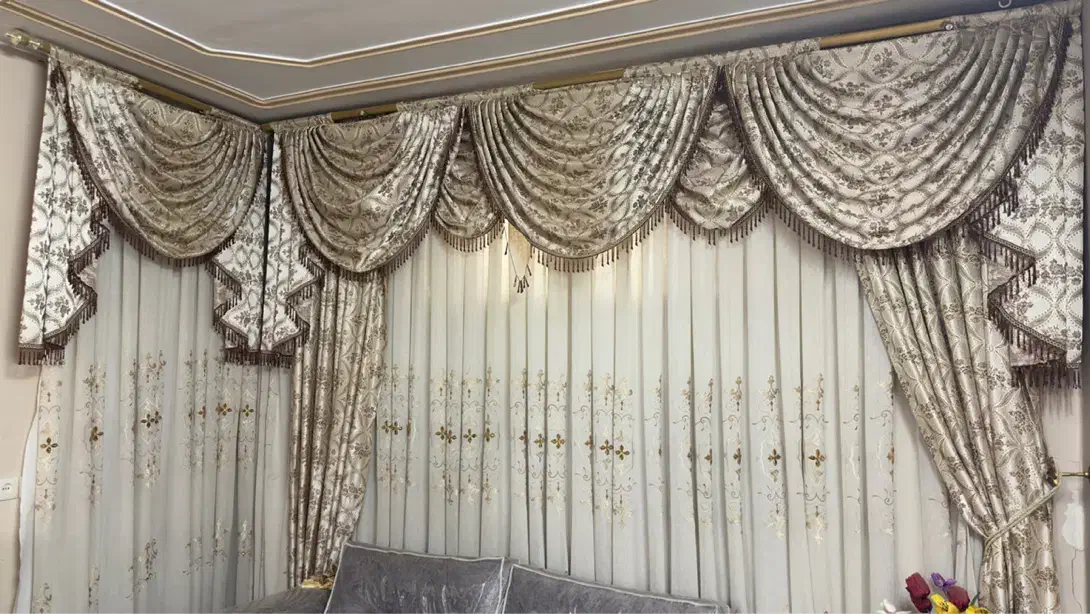 پرده حریر(یالان) در حد نو|پرده، رانر، رومیزی|سبزوار, باهنر|دیوار