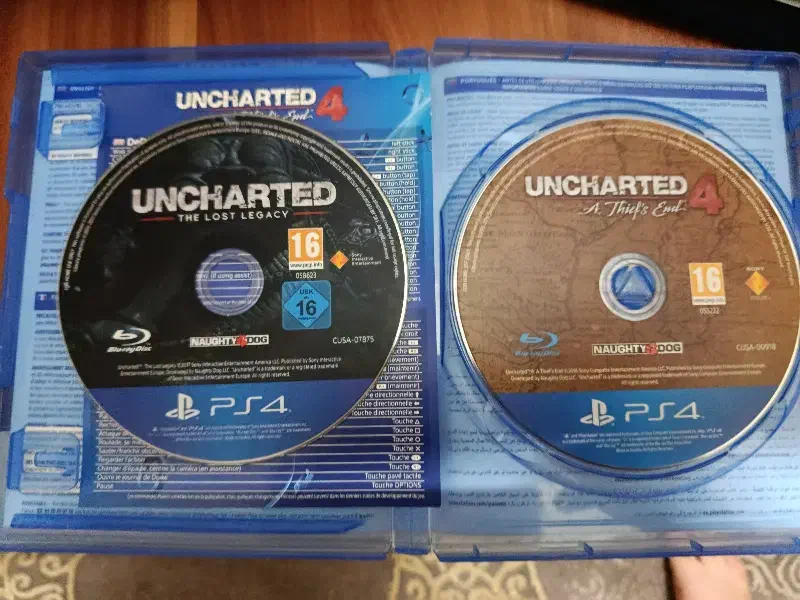 دیسک بازی آنچارتد 4 و لست لگسی|کنسول، بازی ویدئویی و آنلاین|تهران, بروجردی|دیوار