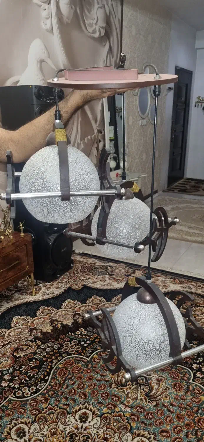 لوستر اتاق خواب|لوستر و چراغ آویز|فردیس, قریشی|دیوار