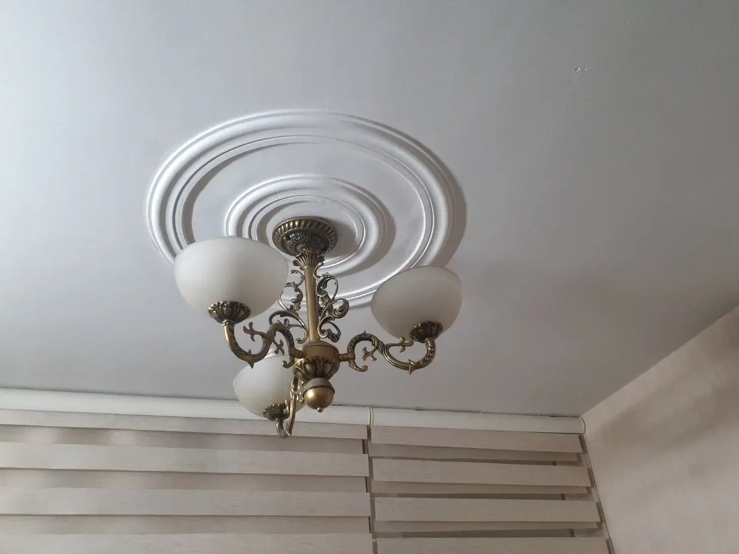 یک جفت لوستر ۳ شاخه تمام برنجی برنزی اصل و سنگین|لوستر و چراغ آویز|تهران, پونک|دیوار