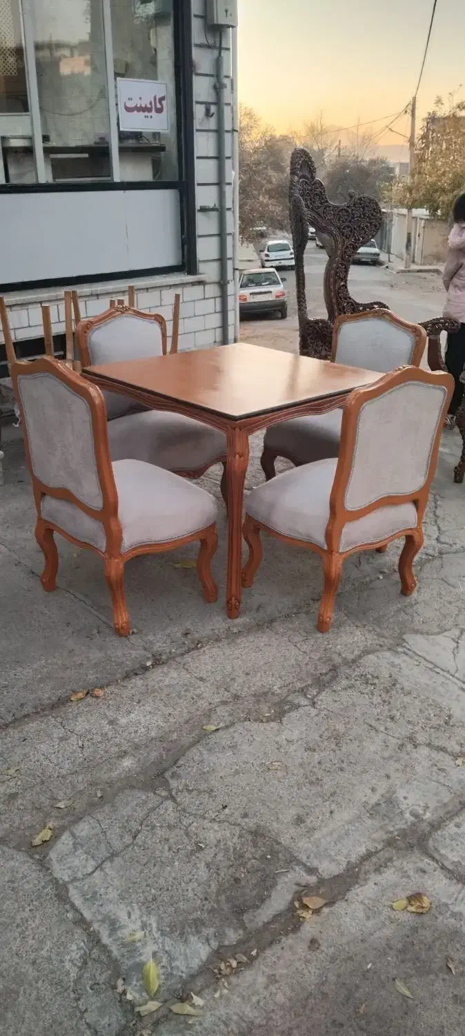 ست چهار نفره غذا خوری|میز و صندلی غذاخوری|تویسرکان, |دیوار