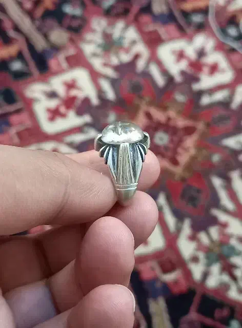 انگشتر نقره دور نجف کاملا دست ساز|کلکسیون اشیاء عتیقه|قم, پردیسان|دیوار