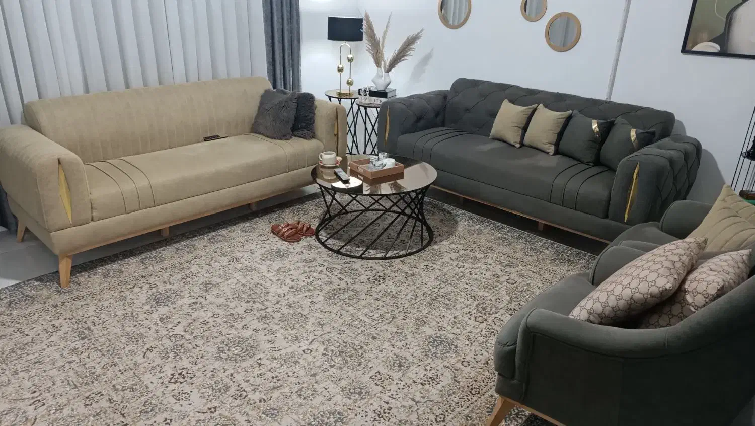 مبل هشت نفره چستر درحدنو|مبلمان خانگی و میز عسلی|مشهد, امیرآباد|دیوار