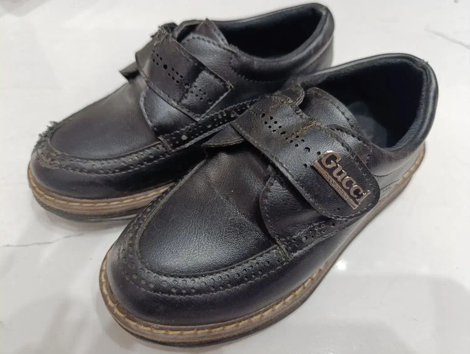 کفش چرم پسرانه سایز 27|کفش و لباس بچه|چالوس, |دیوار