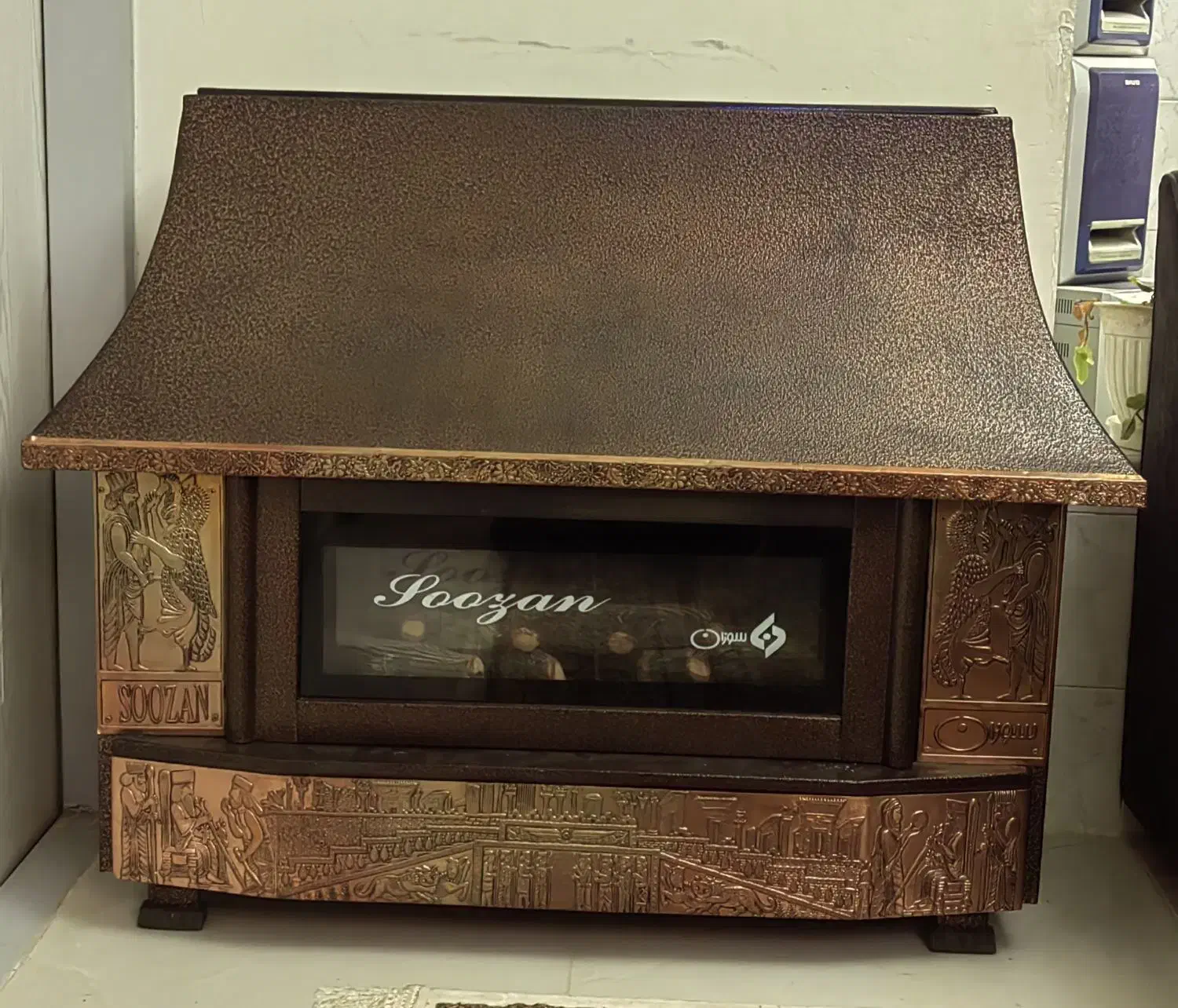 بخاری شومینه گازی|بخاری، هیتر، شومینه|ارومیه, |دیوار