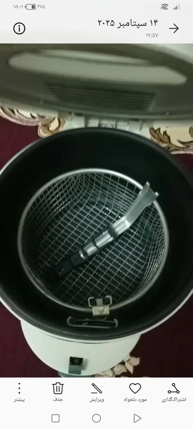 یک عدد سرخ کن برقی برند ناسیونال ژاپن|اجاق گاز و لوازم برقی پختوپز|چناران, |دیوار