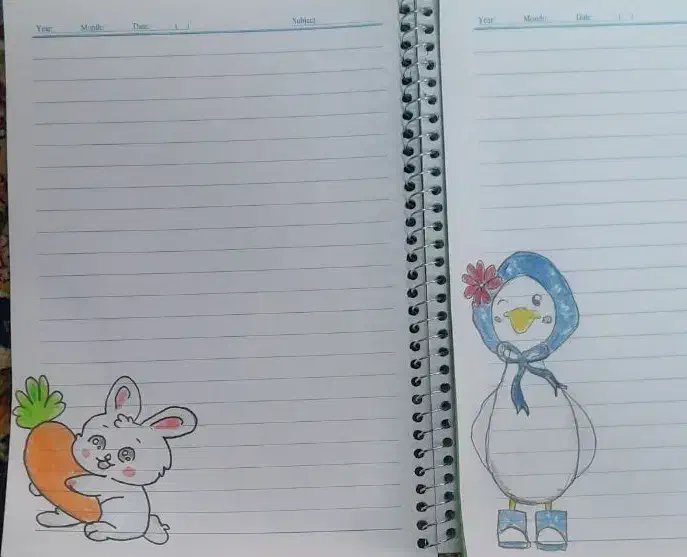 نقاشی دفتر مدرسه|تابلو، نقاشی، عکس|سمنان, |دیوار