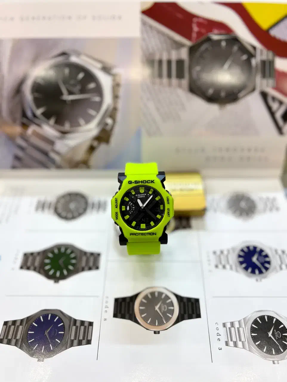 ساعت مچی ج-شاک (جیشاک) ۶ ضلعی ۳ زمانه کد ۱۱|ساعت|تبریز, |دیوار