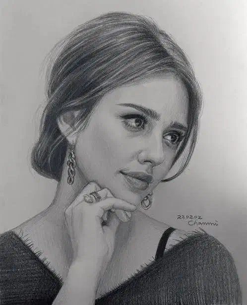 طراحی چهره فقط و فقط۵۰۰ هزار تومان A4|تابلو، نقاشی، عکس|اردبیل, |دیوار