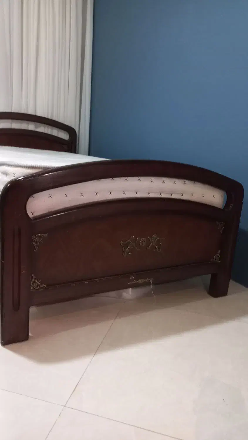 تخت یکنفره با تشک|تخت و سرویس خواب|مشهد, نیروی هوایی|دیوار