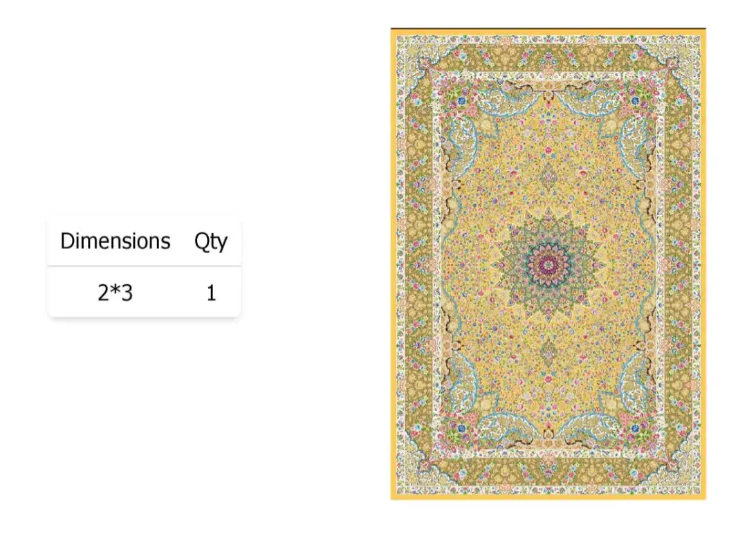 فرش ابریشم کد ۱۶۰۰۶۵ در رنگنبندی جذاب|فرش|تبریز, |دیوار