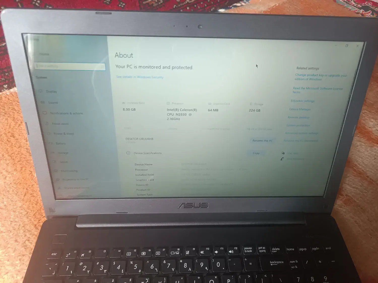 لپتاپ ایسوس|رایانه همراه|قم, قلعه کامکار|دیوار