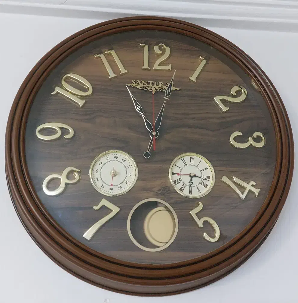 ساعت ۳موتوره پاندول دار قهوه ای|ساعت دیواری و تزئینی|مشهد, نوید|دیوار
