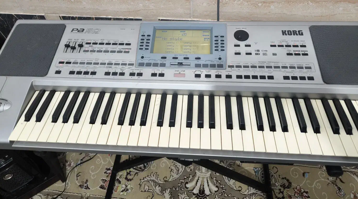 فروش کیبورد KORG PA50 تمیز|پیانو، کیبورد، آکاردئون|فرح دشت, |دیوار