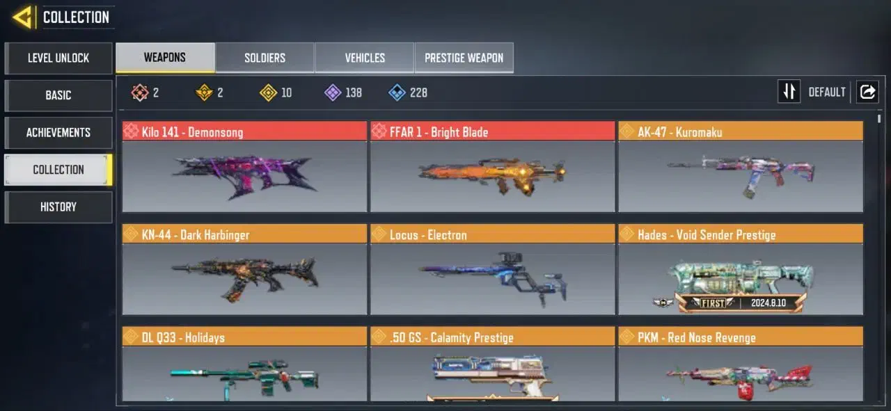 اکانت کالاف دیوتی موبایل ۲ متیک  هست و ۱۰ لجند|کنسول، بازی ویدئویی و آنلاین|جم, |دیوار