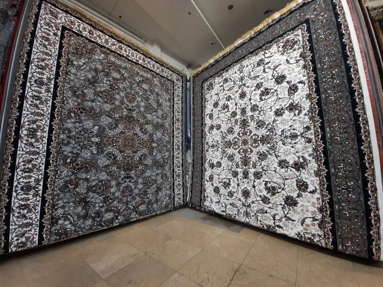 فرش ترنم فیلی کرم ۱۲ متری نو اکبند نگین مشهد|فرش|تنکابن, |دیوار