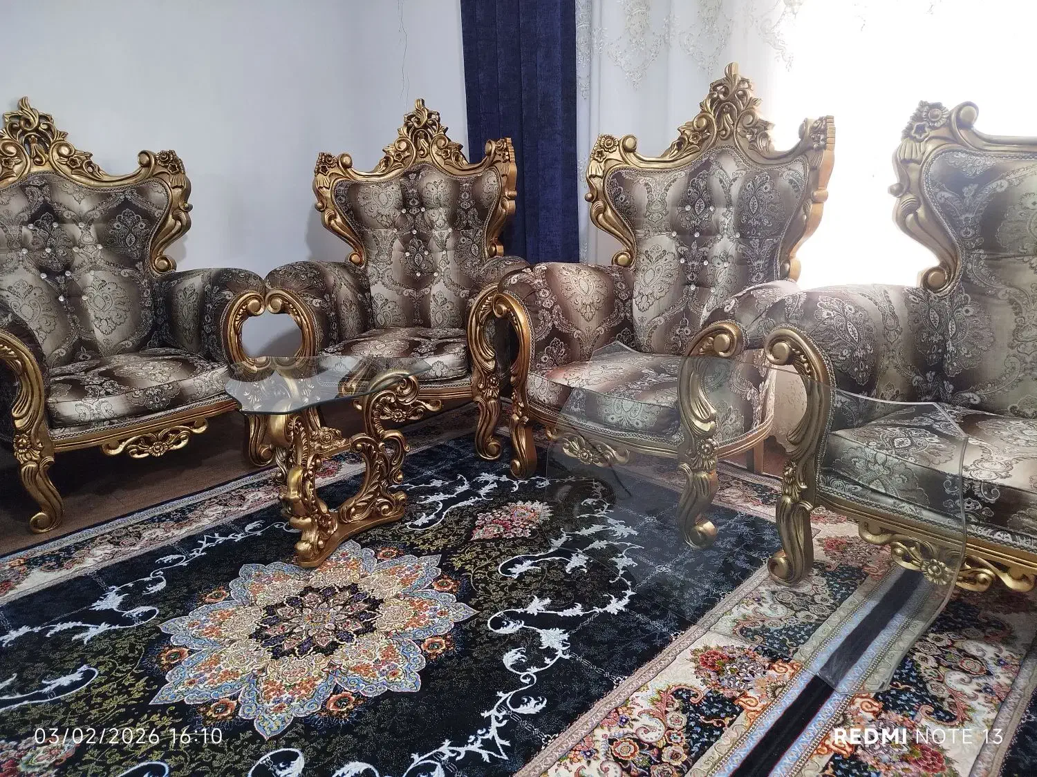 مبل سلطنتی|مبلمان خانگی و میز عسلی|ماکو, |دیوار