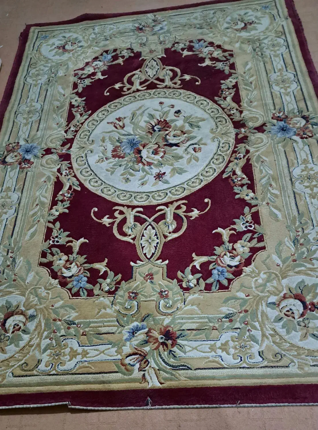 فرش ماشینی ۴ متری زمینه قرمز|فرش|اردبیل, |دیوار