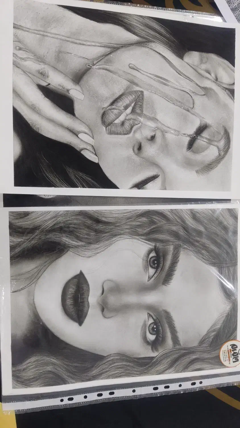 طراحی چهره|تابلو، نقاشی، عکس|اردکان, |دیوار