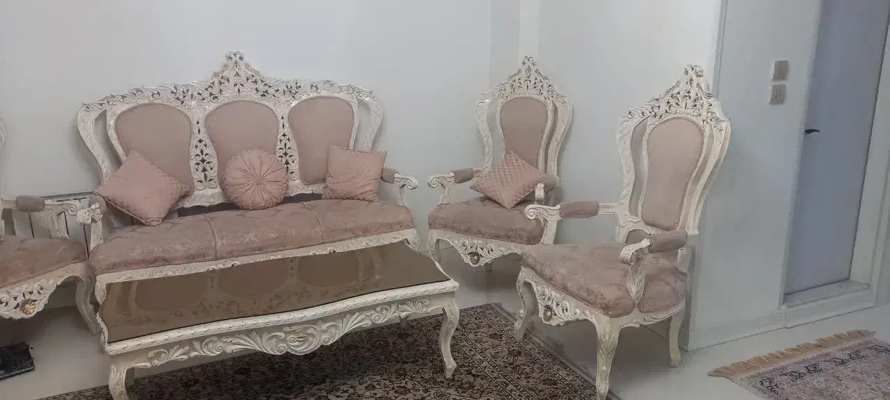 مبل استیل کلاسیک|مبلمان خانگی و میز عسلی|کرج, دهقان ویلا|دیوار