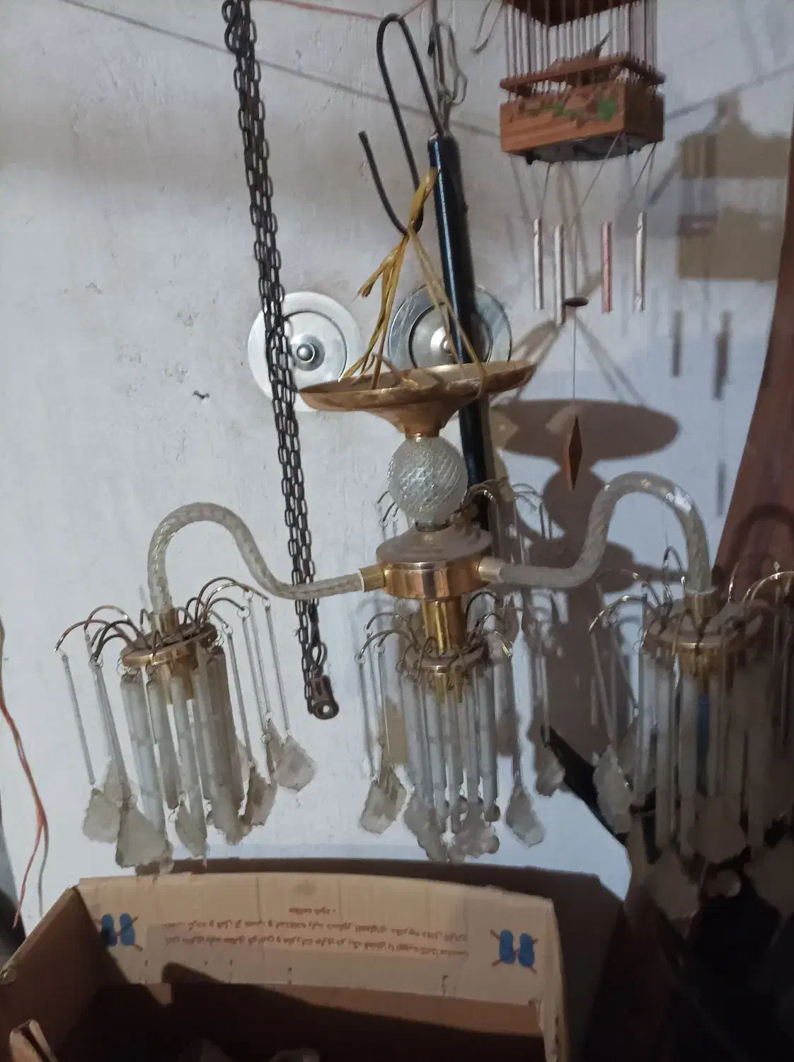 دو عدد لوستر|لوستر و چراغ آویز|گنبد کاووس, |دیوار