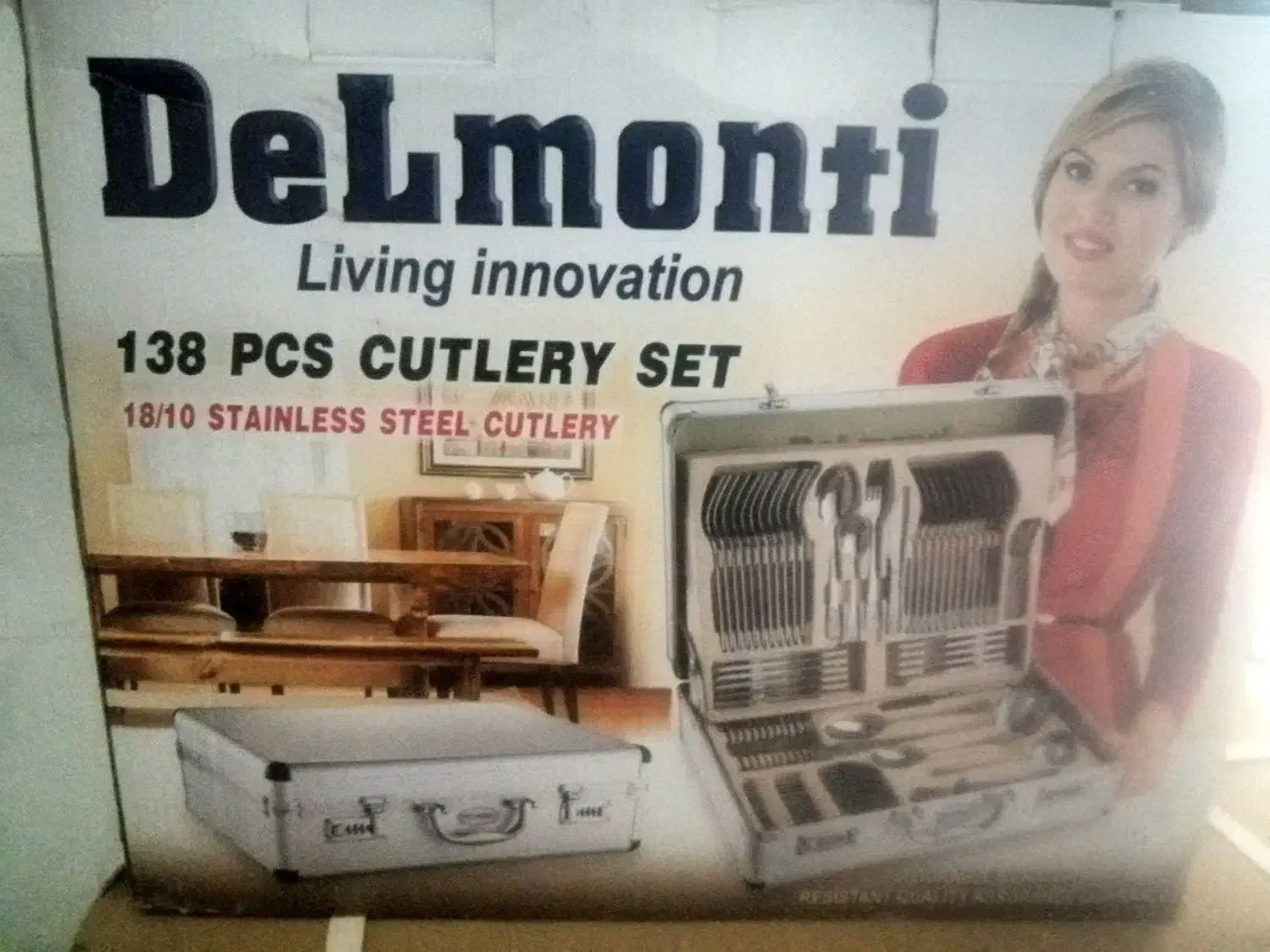 سرویس 138 پارچه قاشق چنگال دلمونتی اصل|ظروف سرو و پذیرایی|یزد, |دیوار