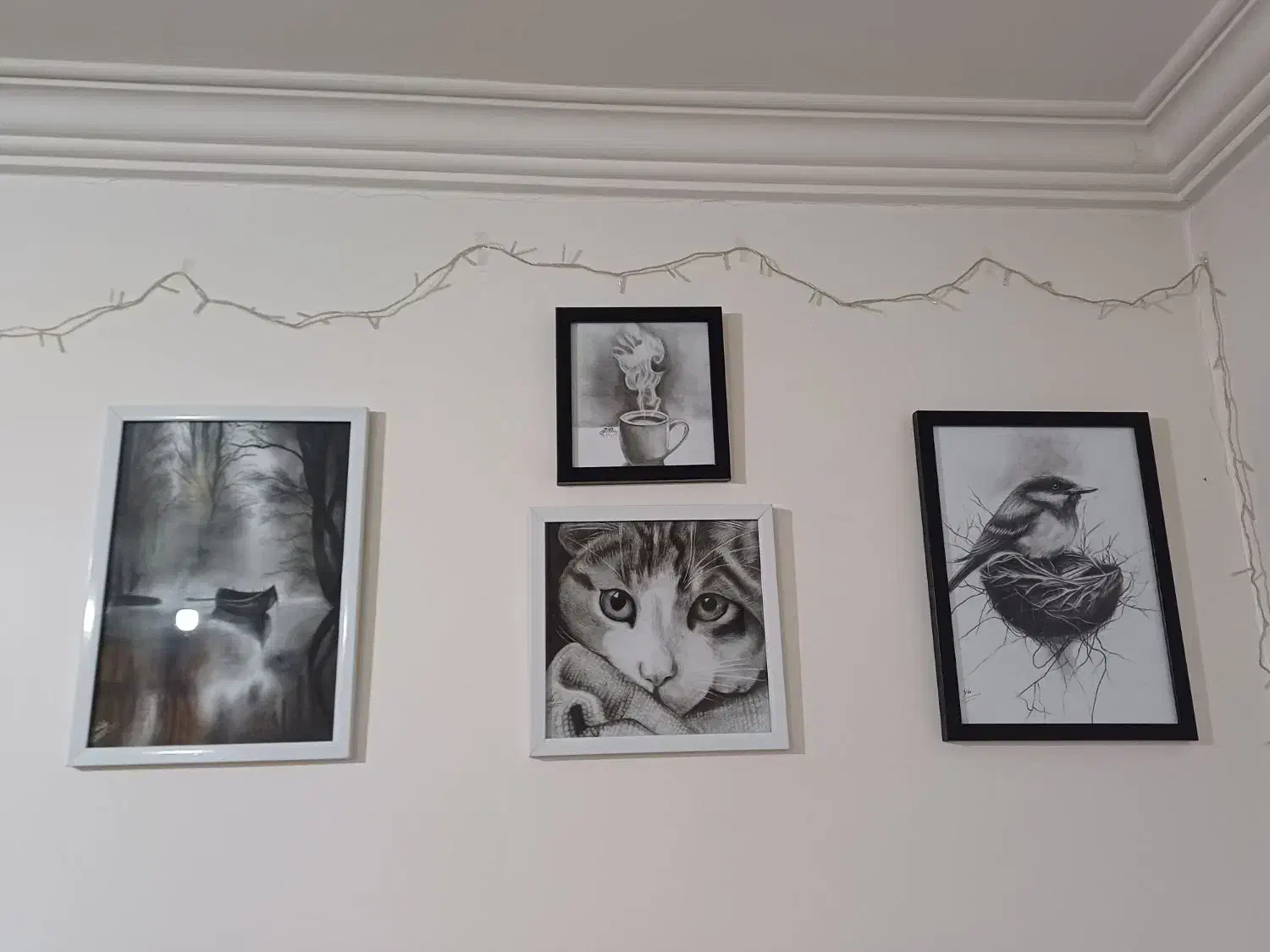 تابلو سیاهقلم|تابلو، نقاشی، عکس|گرگان, |دیوار