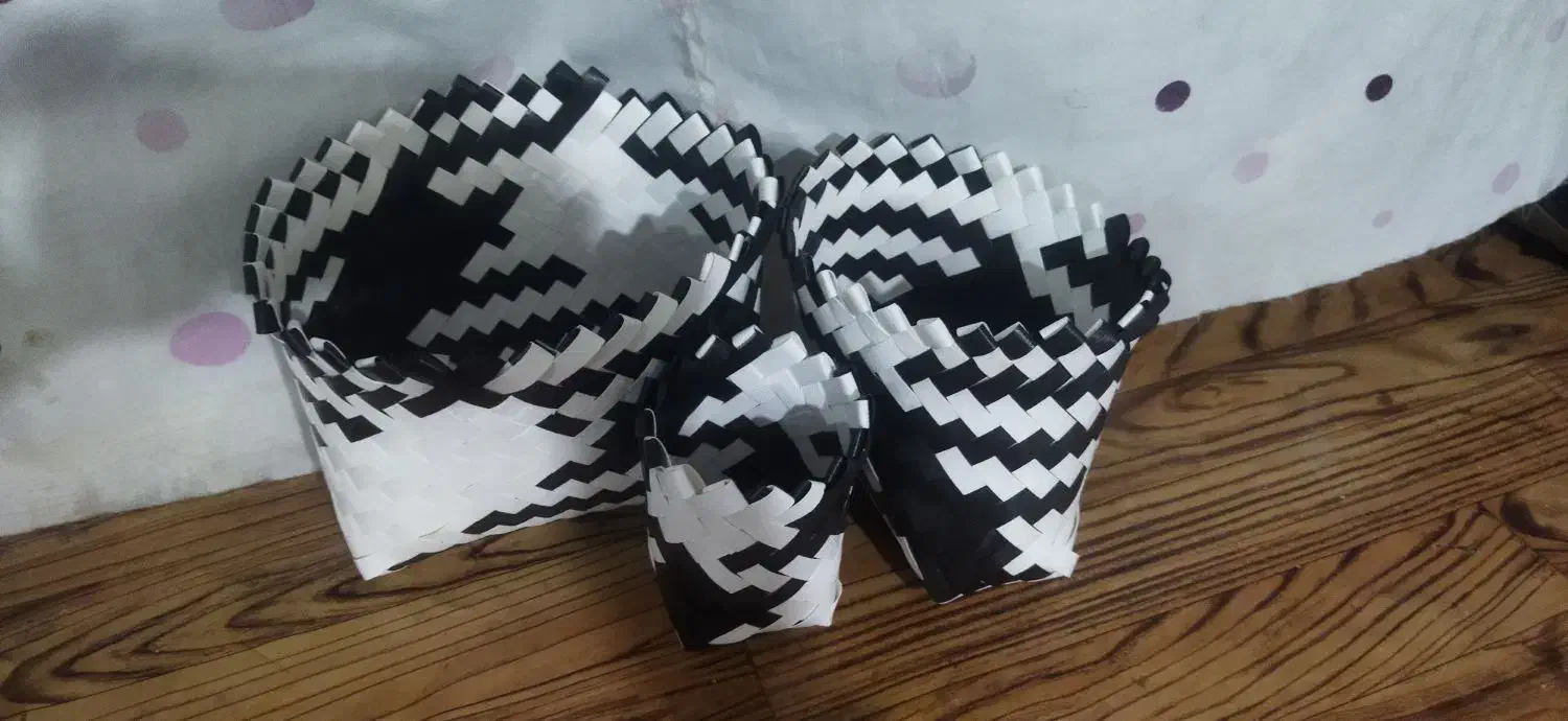 سفارش انواع سبد های مختلف تسمه|صنایع دستی و سایر لوازم تزئینی|رشت, ولکس|دیوار