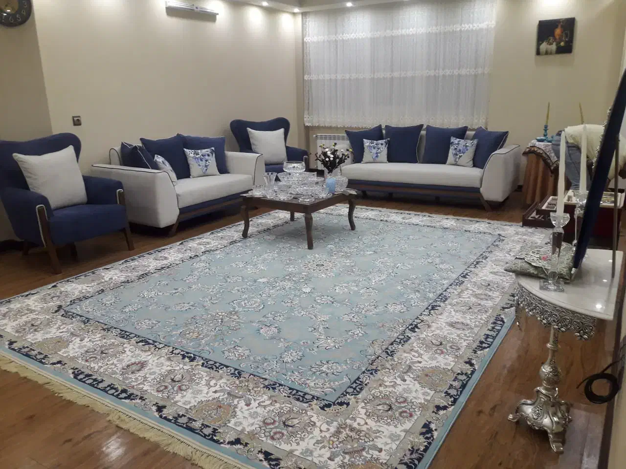 فرش ۱۲۰۰ شانه زیبا|فرش|کاشان, درب باغ|دیوار