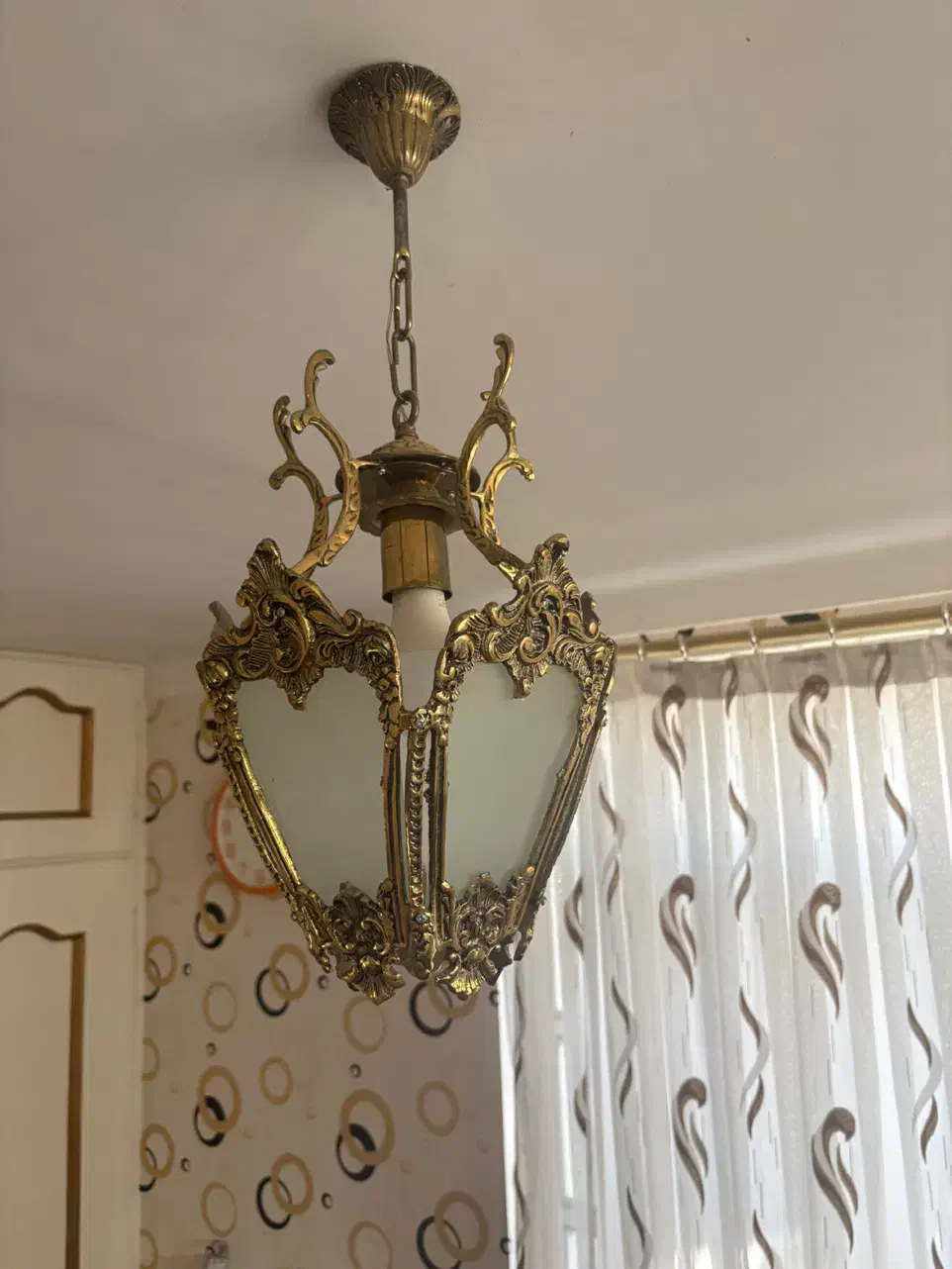 لوستر برنز|لوستر و چراغ آویز|زنجان, |دیوار