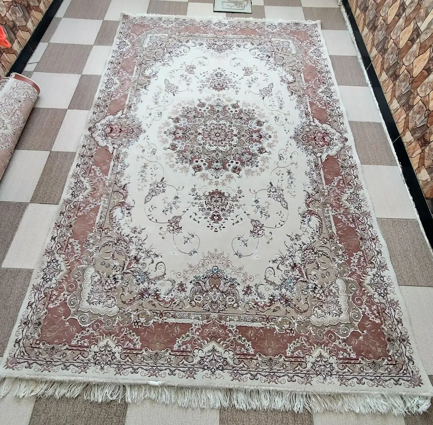 فرش ۶متری (۳×۲) ۲ قطعه|فرش|مهاباد (آذربایجان غربی), |دیوار