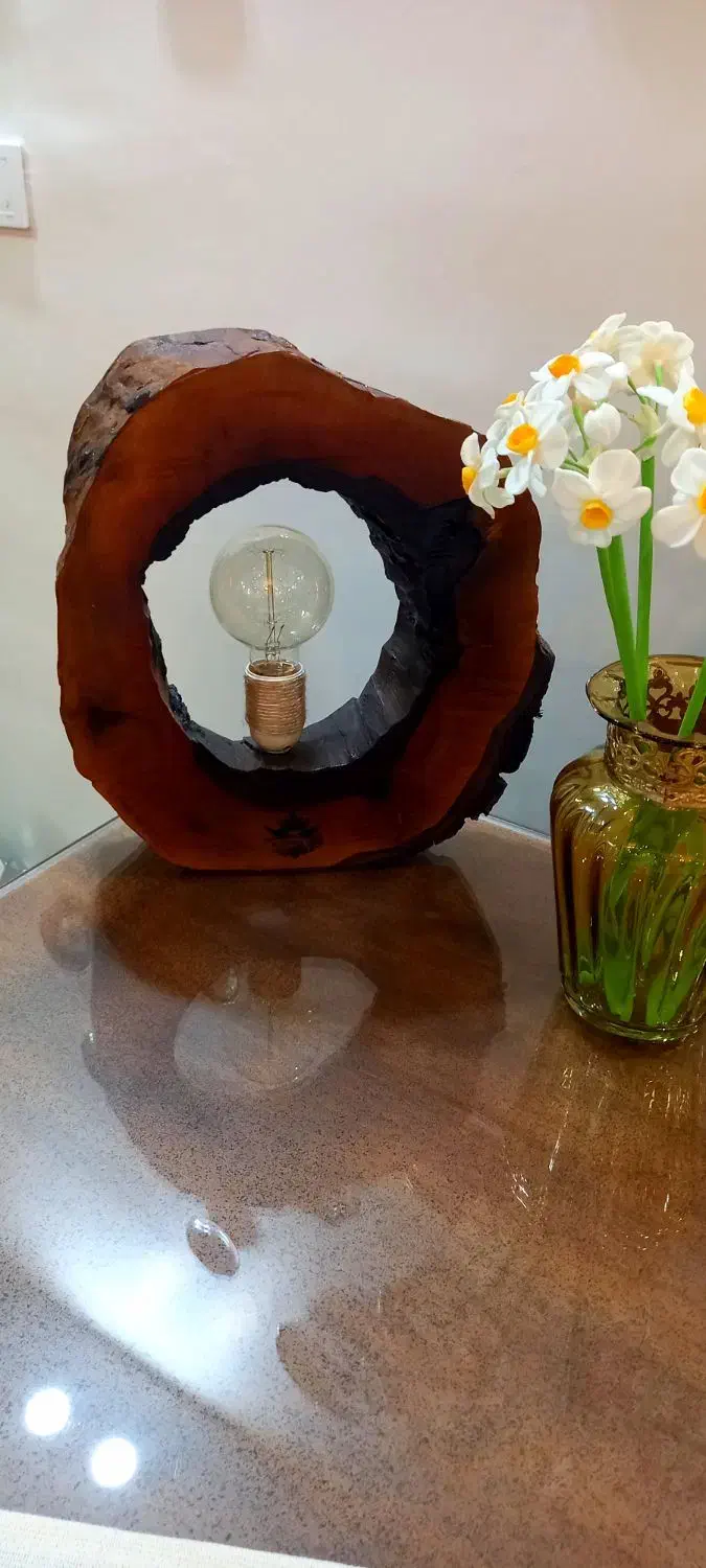 لوستر چوبی|لوستر و چراغ آویز|بومهن, |دیوار