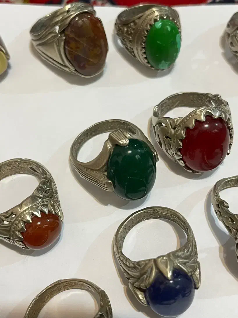 انوع انگشتر های سنگ معدنی طبیعی|بدلیجات|رشت, گلسار|دیوار