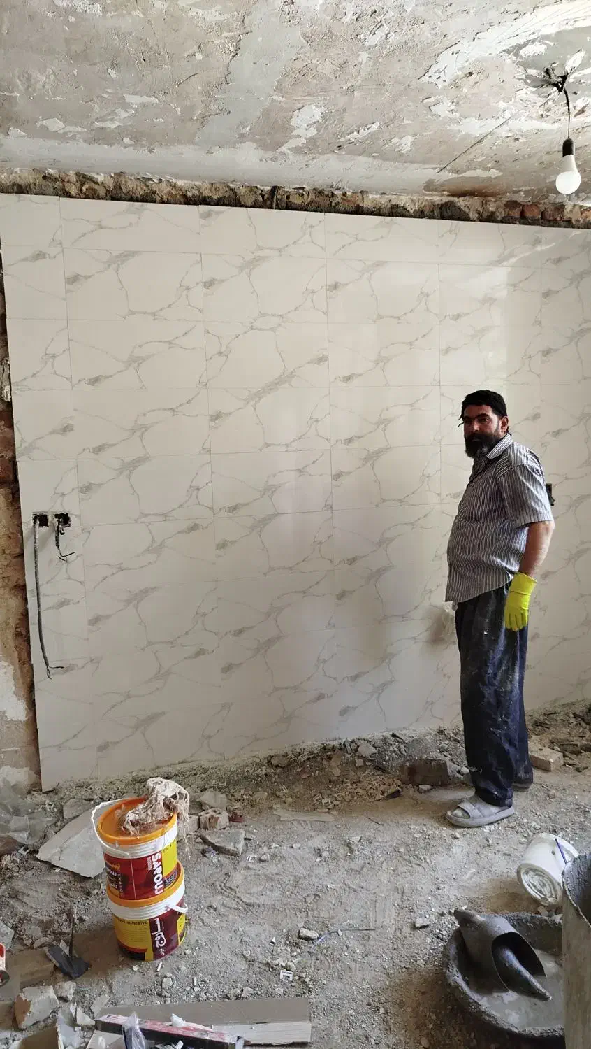 کاشی سنگ سرامیک پله آجر ....خرده و کلی|خدمات پیشه و مهارت|نسیمشهر, |دیوار