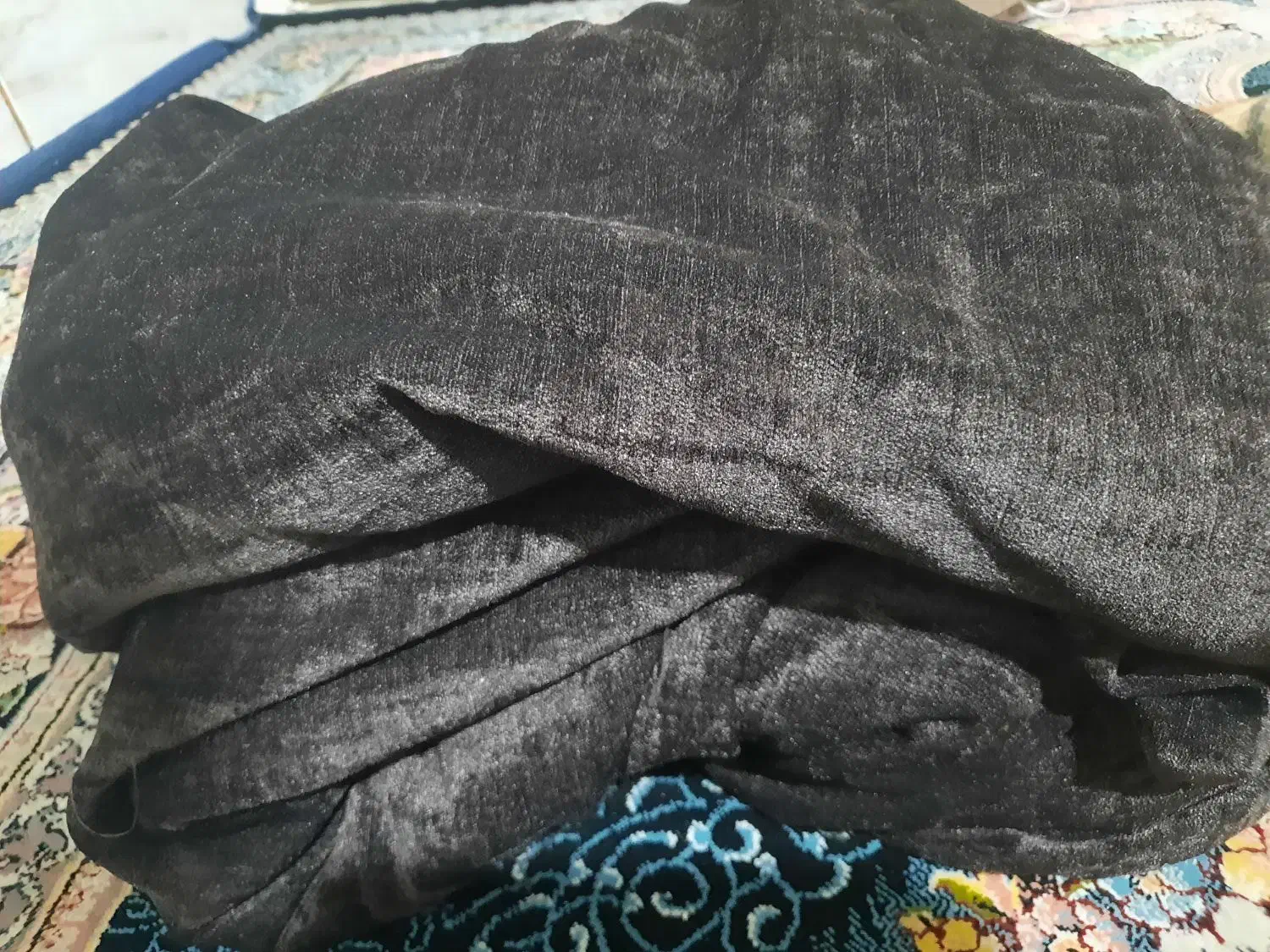 پارچه مخمل قهوه‌ای گرم سنگین|پرده، رانر، رومیزی|خرمشهر, |دیوار