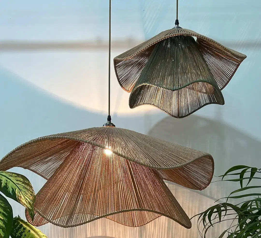 لوستر رافیا و مکرومه|لوستر و چراغ آویز|پرند, فاز ۶|دیوار