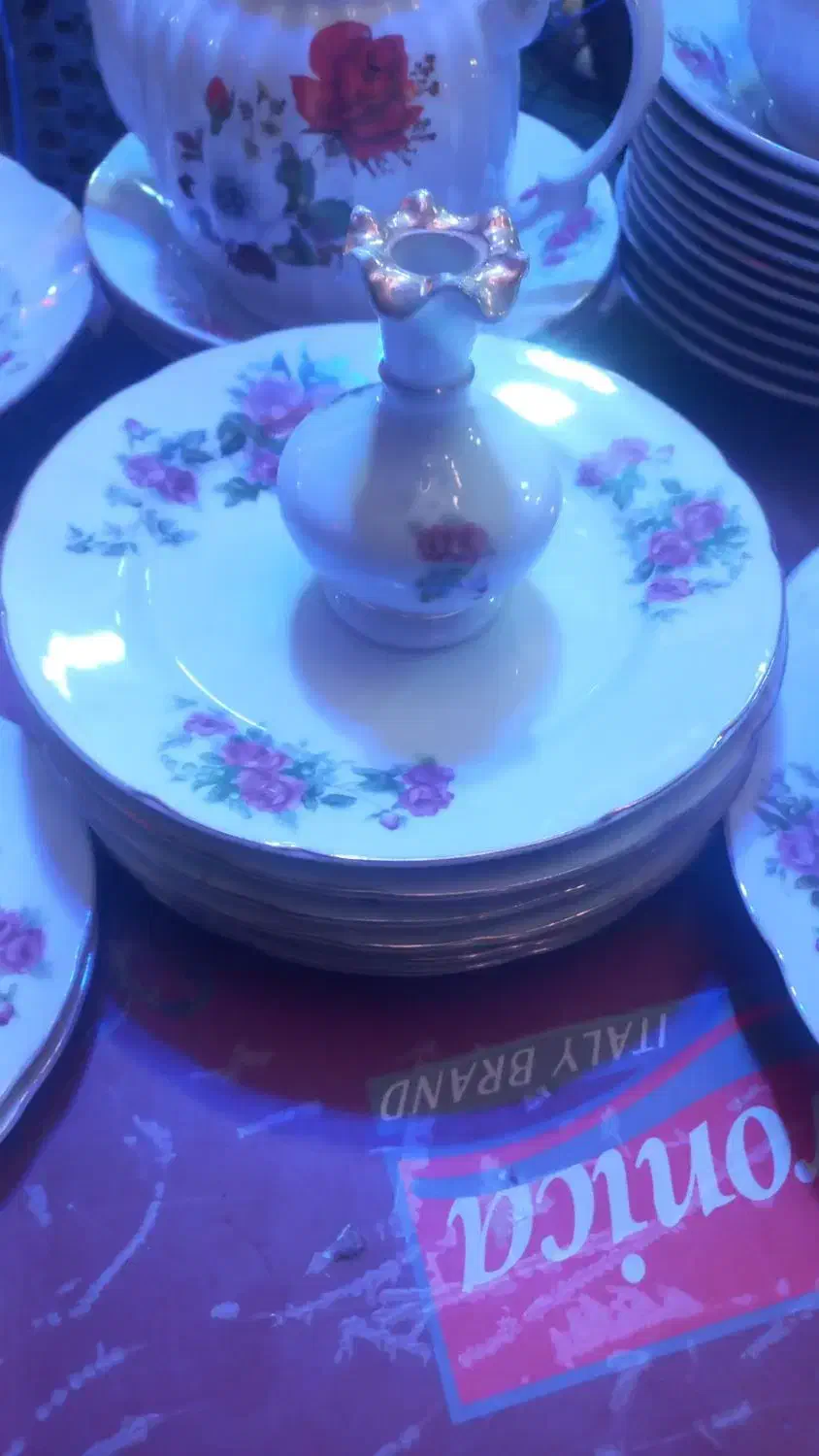 ظرف گل سرخی|ظروف سرو و پذیرایی|تهران, امام حسین|دیوار