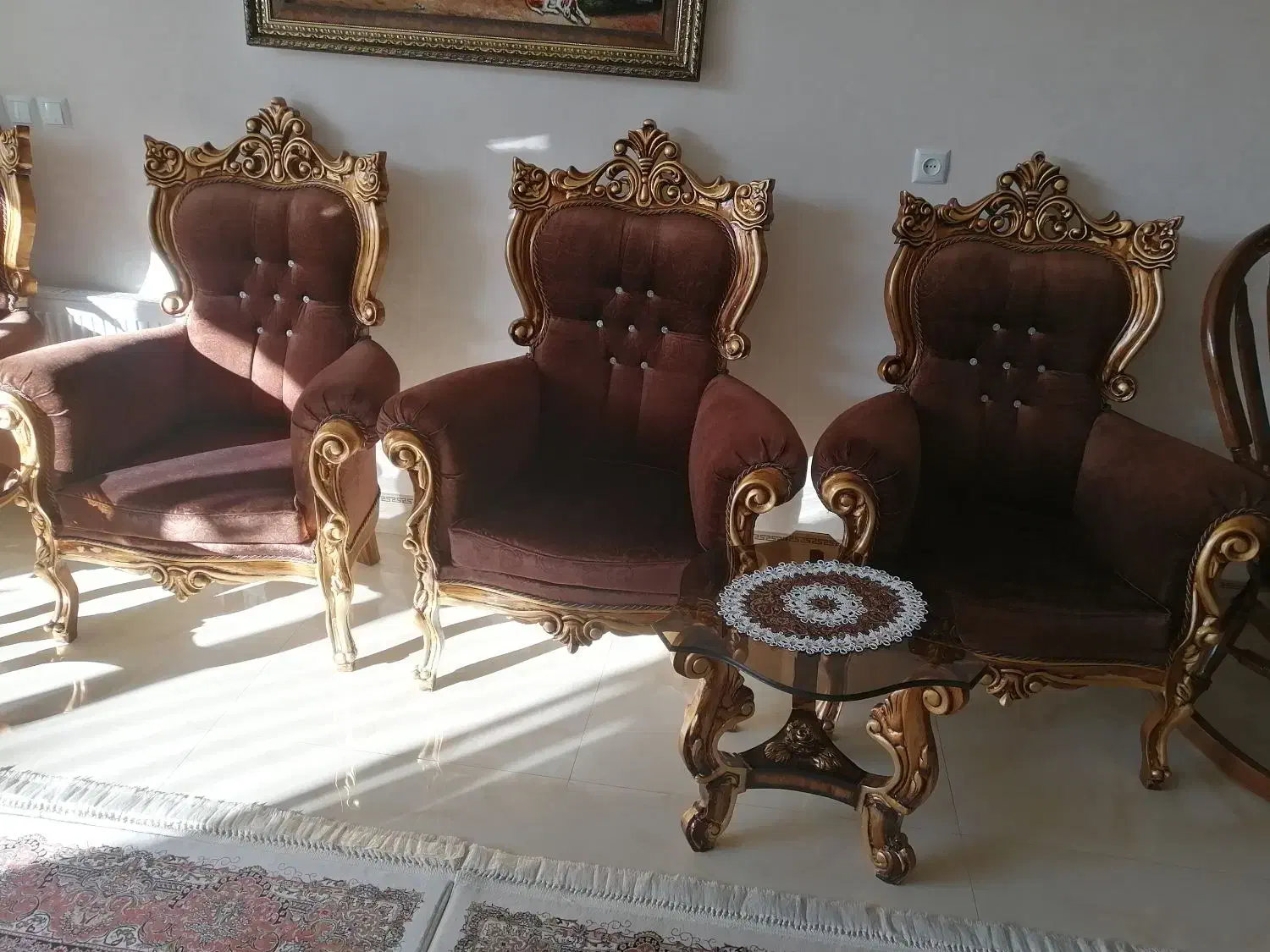 مبل سلطنتی|مبلمان خانگی و میز عسلی|مبارکه, |دیوار