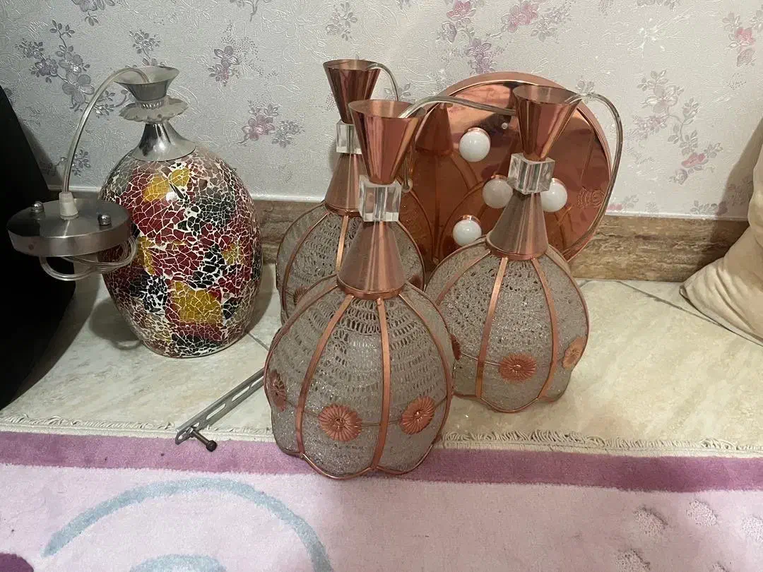 لوستر اتاق خواب و آشپزخانه|لوستر و چراغ آویز|سمنان, |دیوار