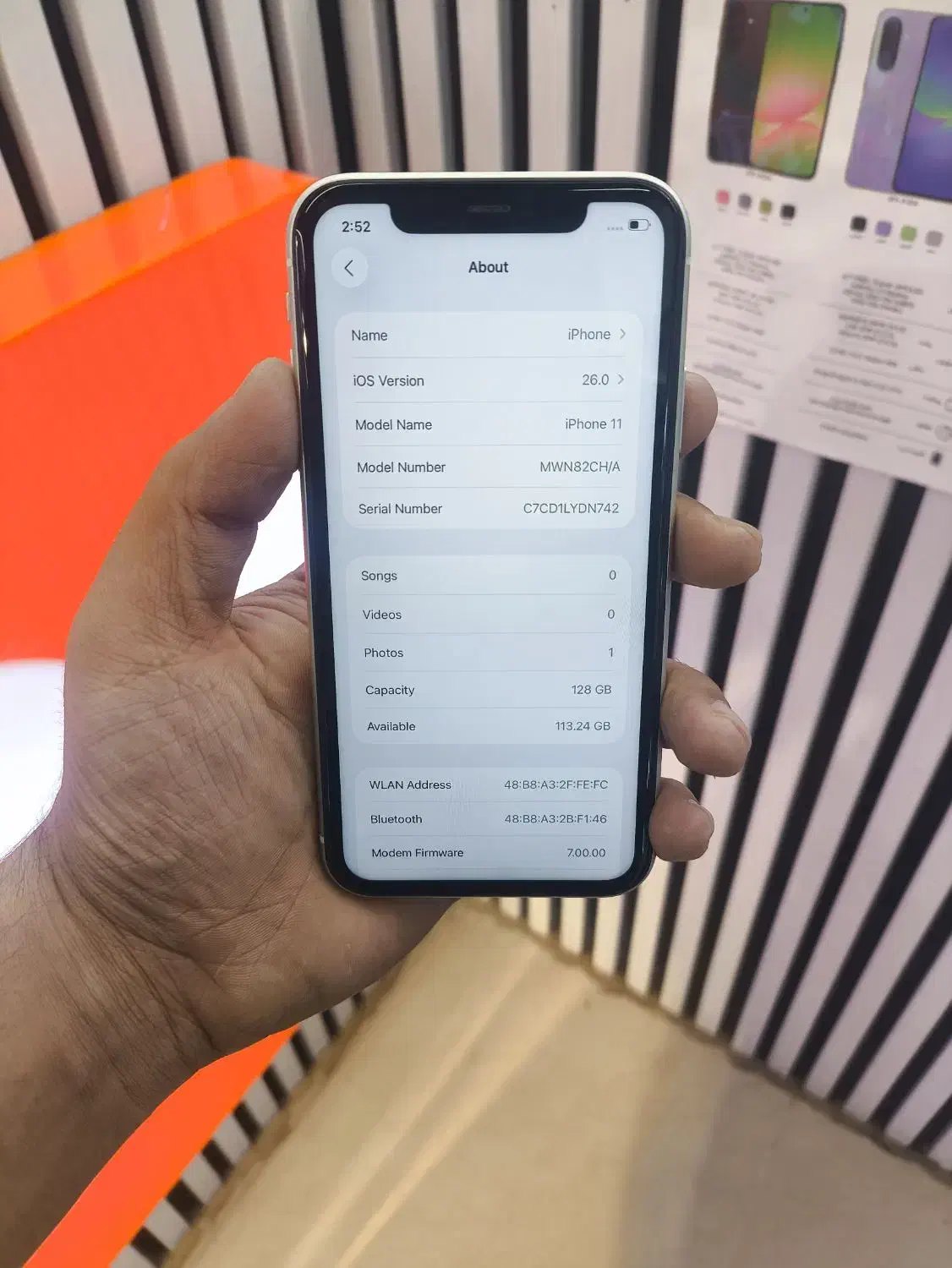 اپل11 دوسیم 128G سفید باتری87٪|موبایل|اصفهان, چرخاب|دیوار